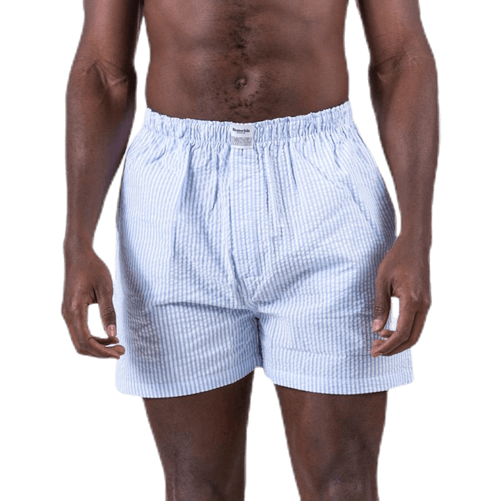 Woven Pyjama Shorts Blue/White