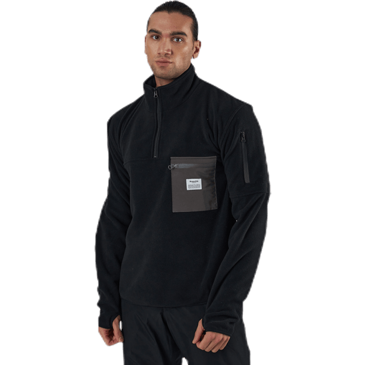 Recycled Polyester Pullover Black