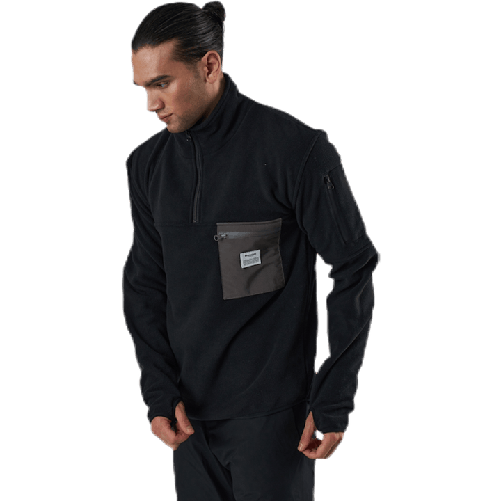 Recycled Polyester Pullover Black