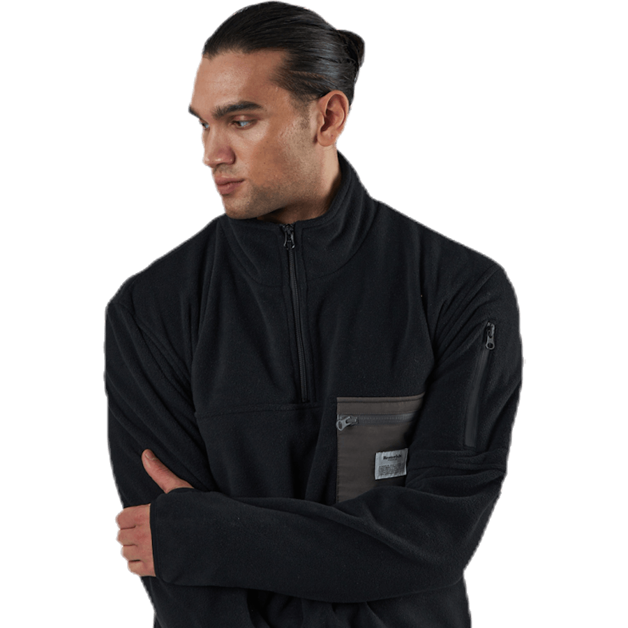 Recycled Polyester Pullover Black