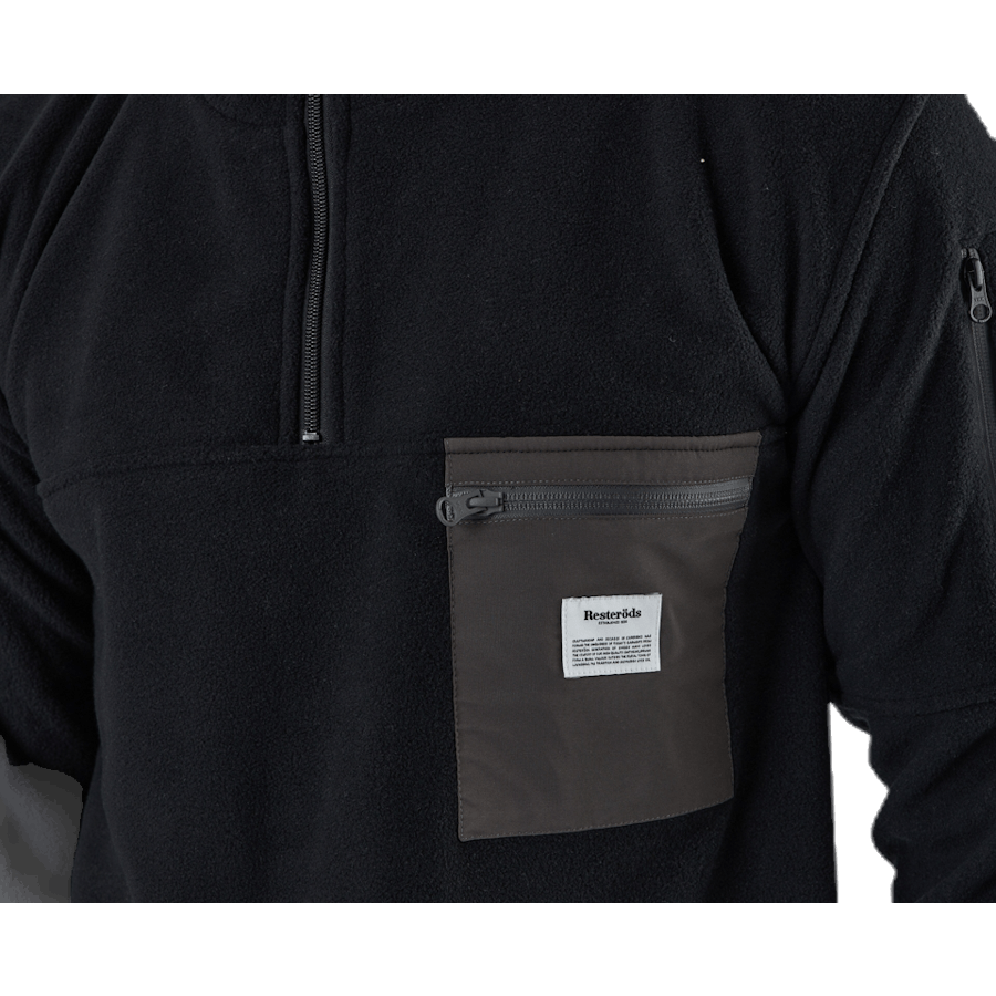 Recycled Polyester Pullover Black