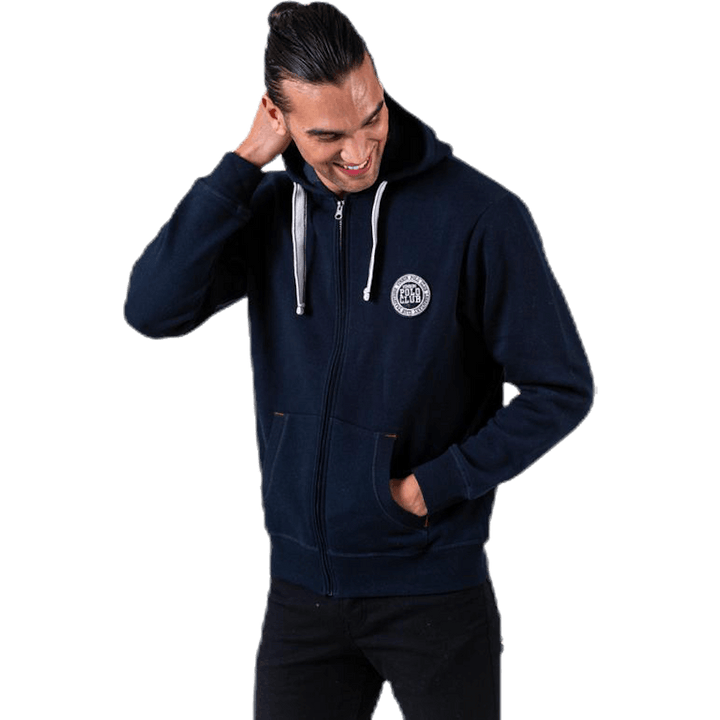 Krew Sweatshirt Full Zip Blue