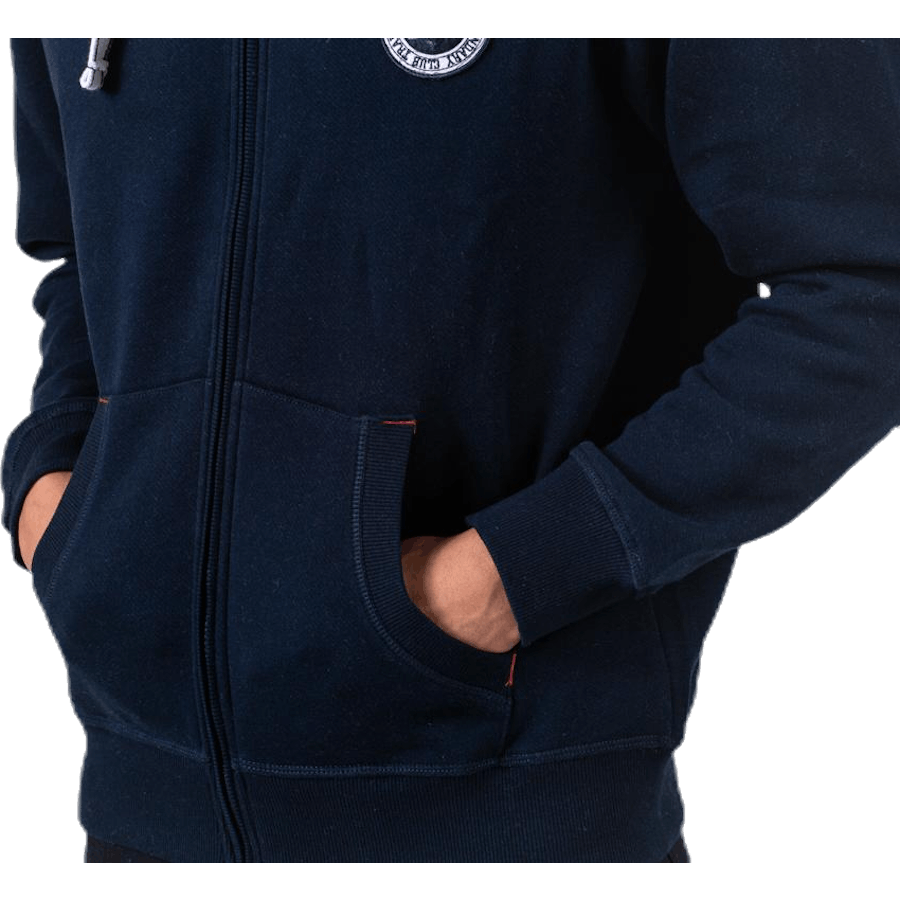 Krew Sweatshirt Full Zip Blue