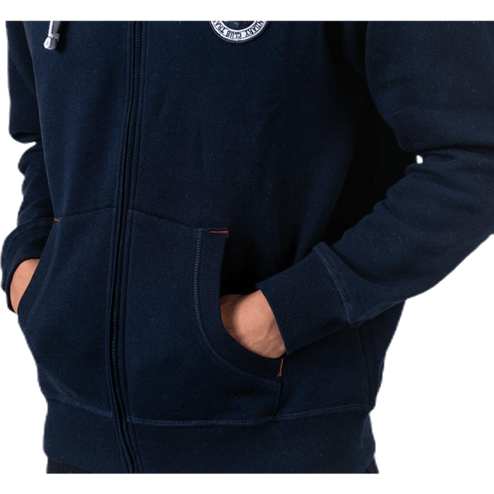 Krew Sweatshirt Full Zip Blue
