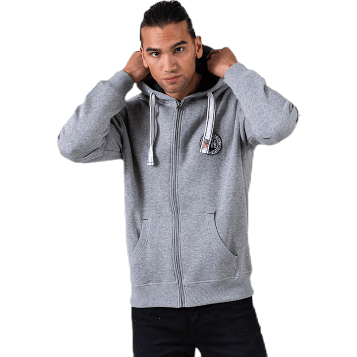 Krew Sweatshirt Full Zip Grey