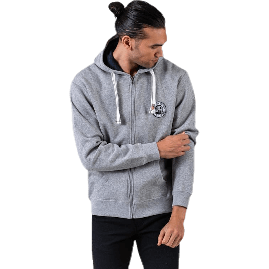 Krew Sweatshirt Full Zip Grey