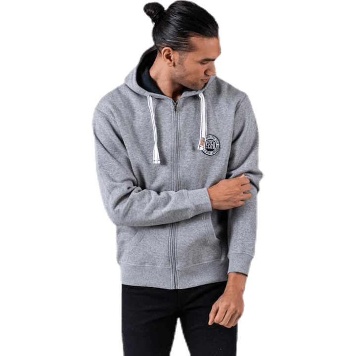 Krew Sweatshirt Full Zip Grey