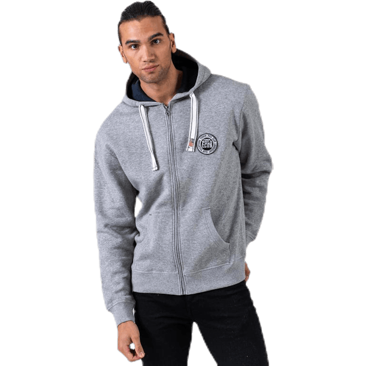 Krew Sweatshirt Full Zip Grey