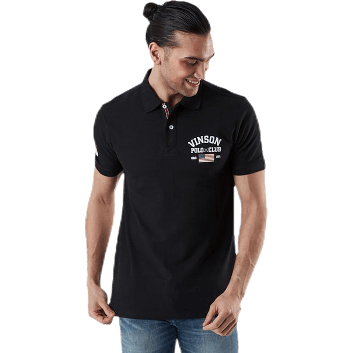 Leslie Pique Shirt Black