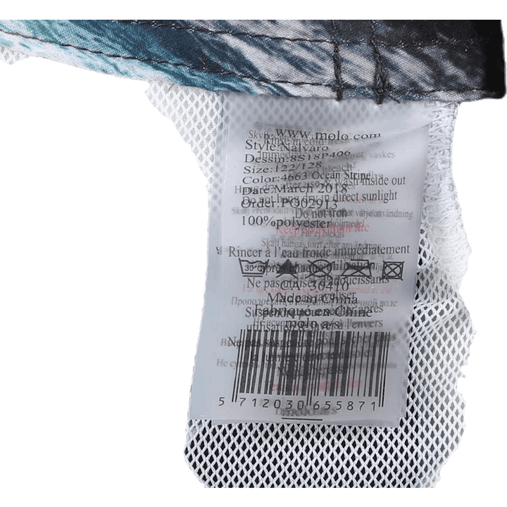 Nalvaro Bathing Shorts Patterned/Grey