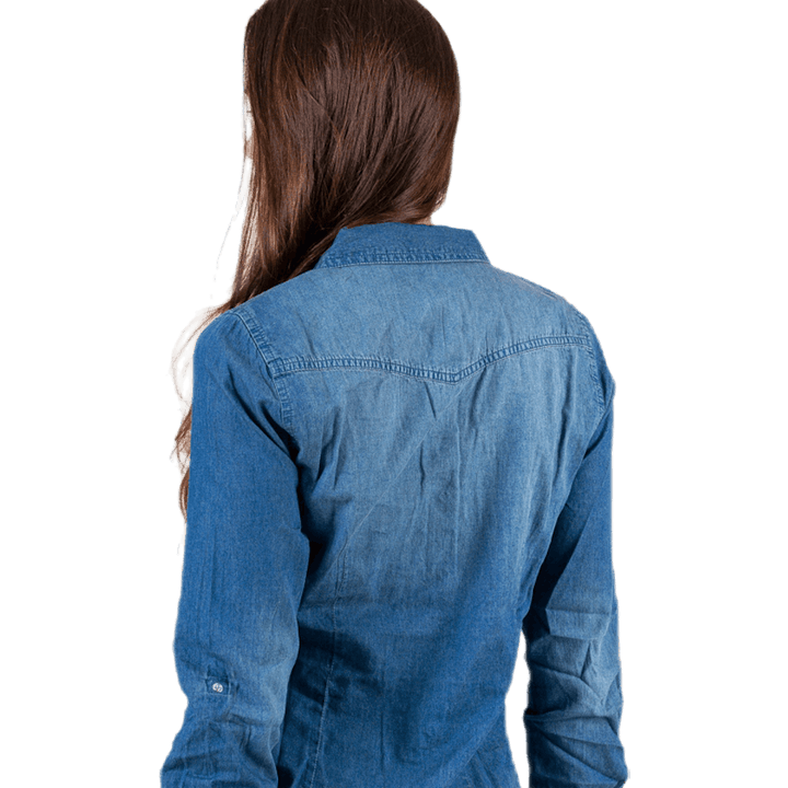 Alwaysrock It Fit L/S Shirt Wvn Blue