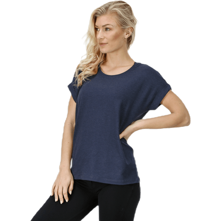 Moster S/S O-Neck Top Jrs Blue