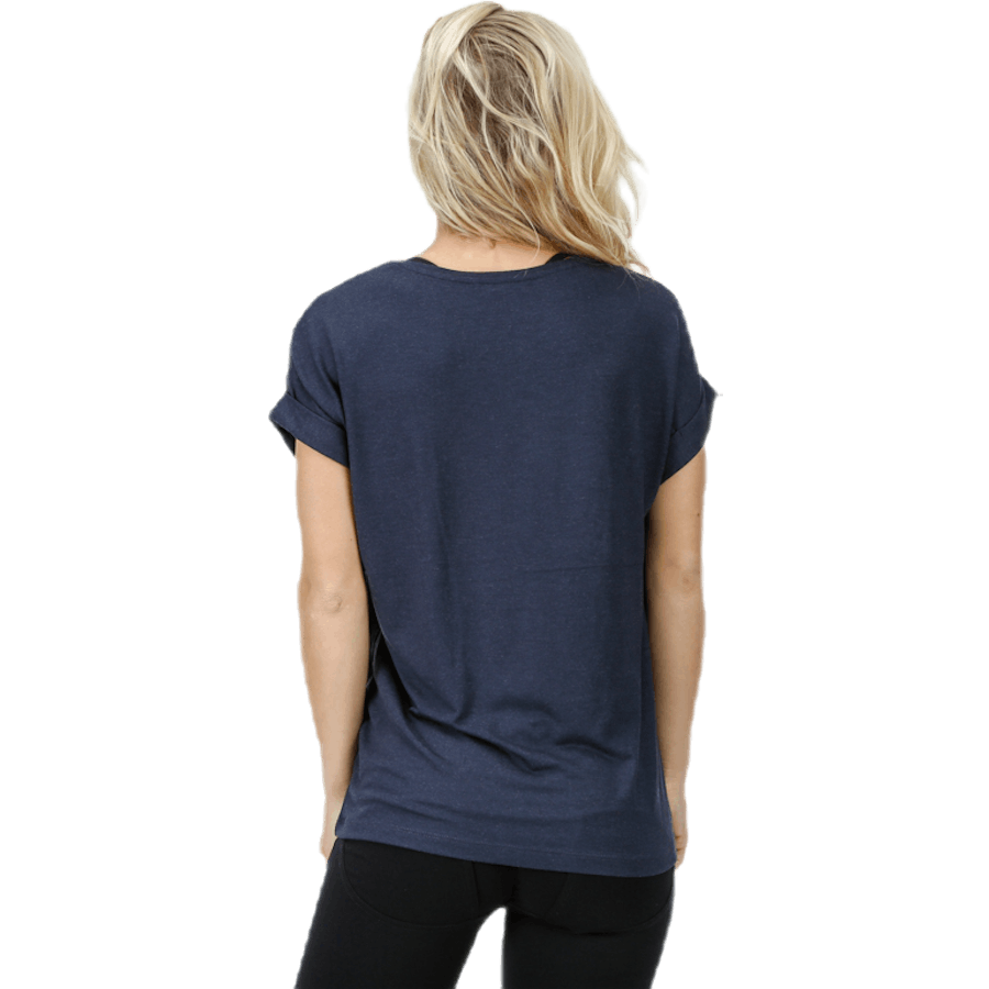 Moster S/S O-Neck Top Jrs Blue