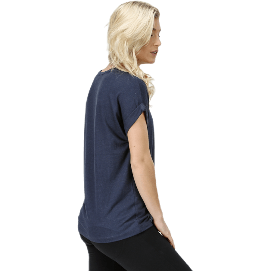 Moster S/S O-Neck Top Jrs Blue