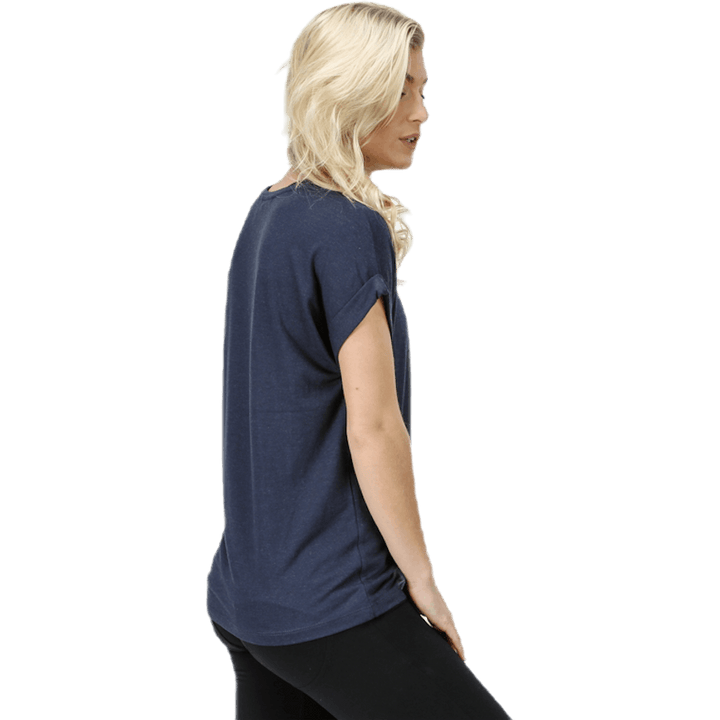 Moster S/S O-Neck Top Jrs Blue