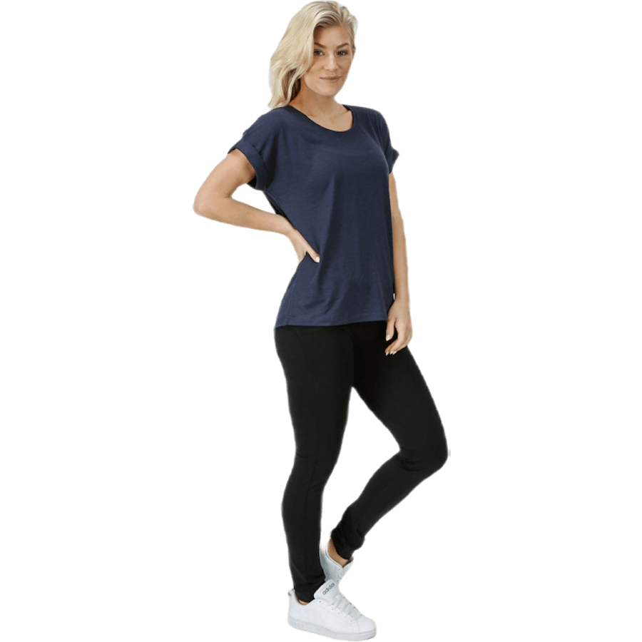 Moster S/S O-Neck Top Jrs Blue