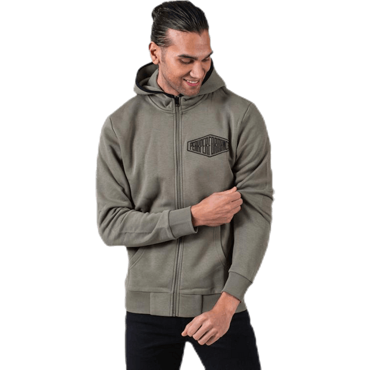 Cappuccio con zip Comfy Verde