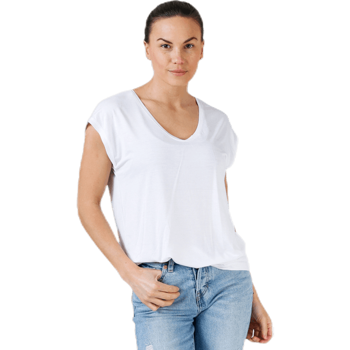 Billo Tee enfärgad vit