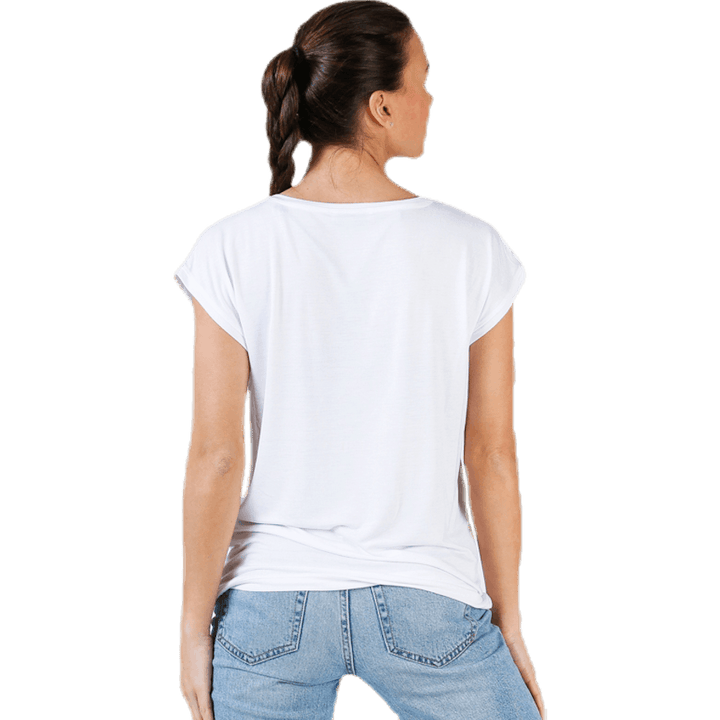 Billo Tee enfärgad vit