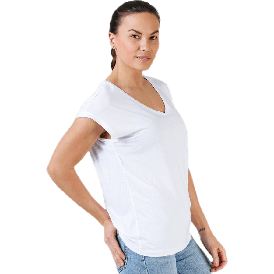 Billo Tee enfärgad vit