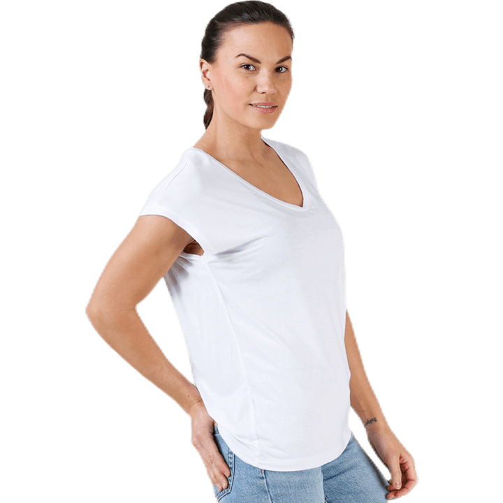 Billo Tee enfärgad vit