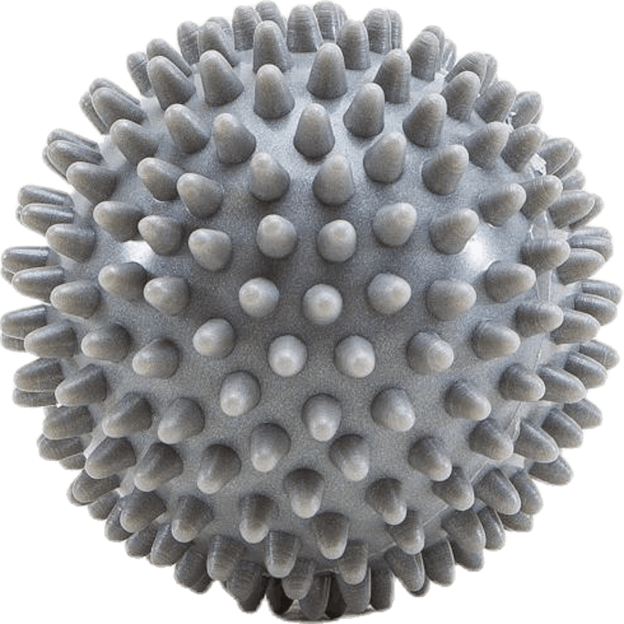 Hard massage ball 2 pcs Silver