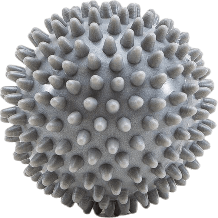 Hard massage ball 2 pcs Silver
