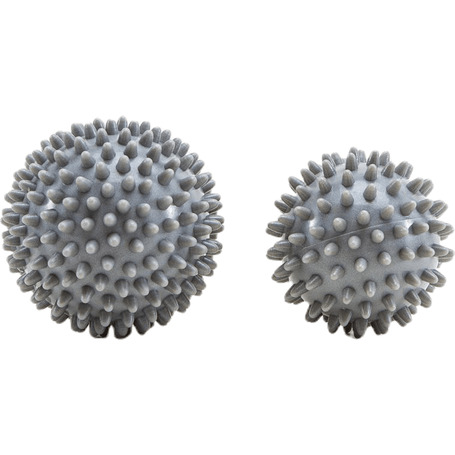 Hard massage ball 2 pcs Silver