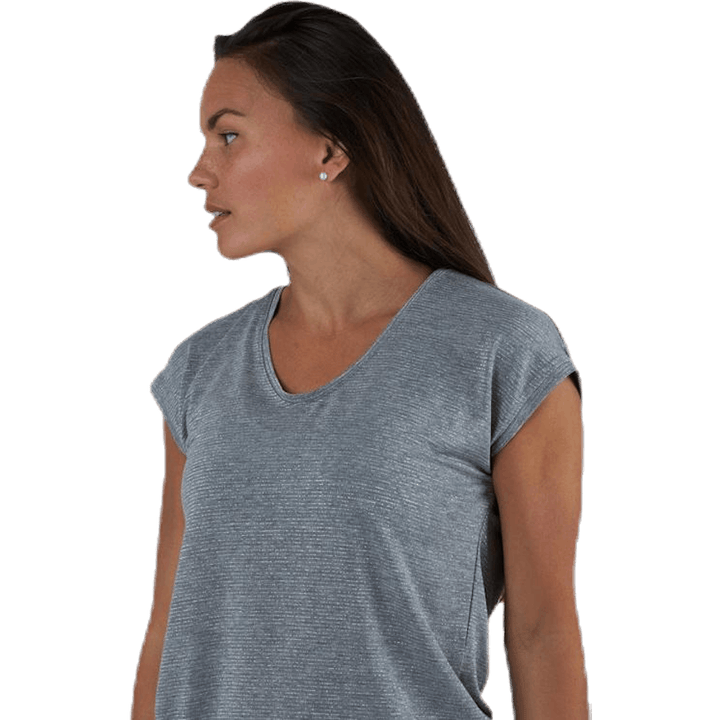Billo Tee Lurex Stripes Grey