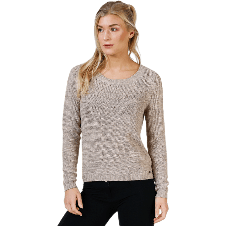 Geena Xo L/S Pullover Knt Grey