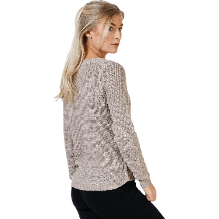 Geena Xo L/S Pullover Knt Grey