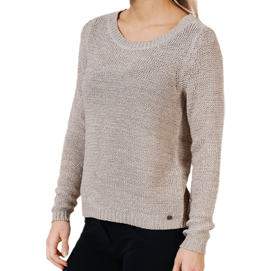 Geena Xo L/S Pullover Knt Grey