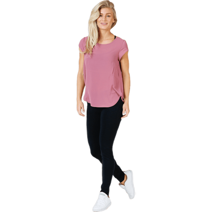 Vic S/S Solid Top Pink