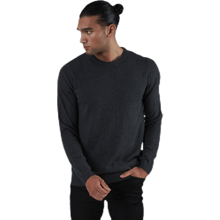 Maglia girocollo Basic Grey