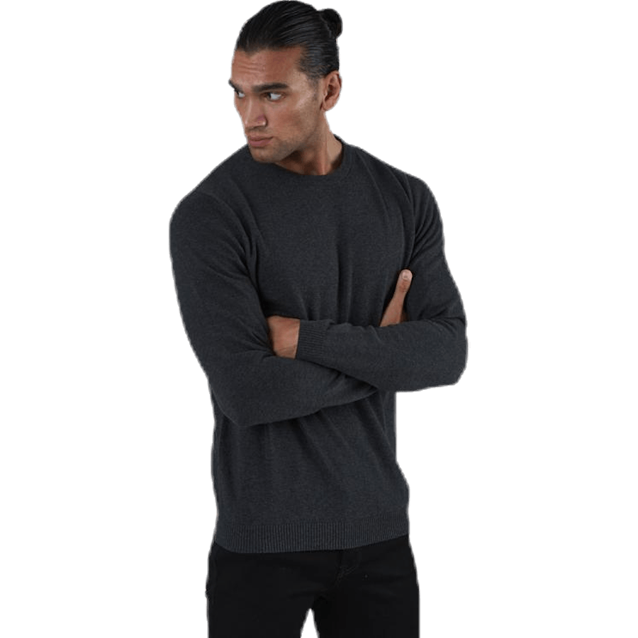 Maglia girocollo Basic Grey