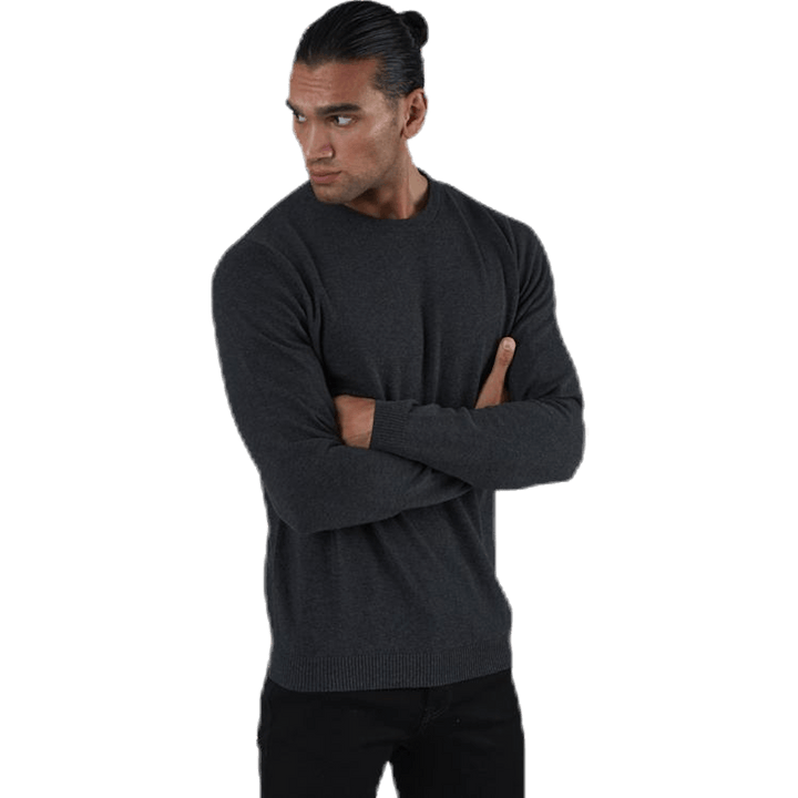 Maglia girocollo Basic Grey
