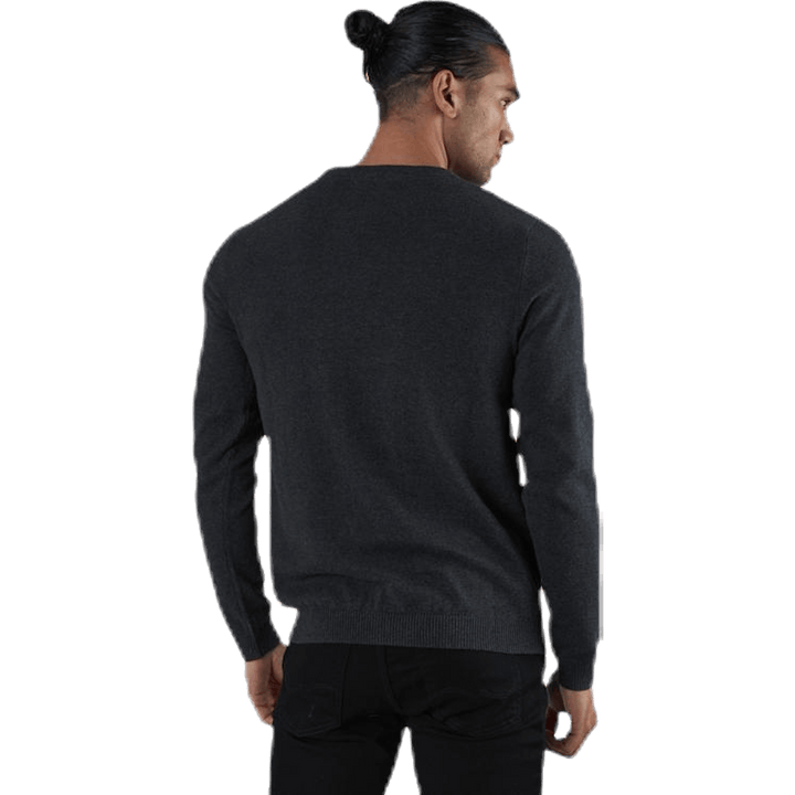 Maglia girocollo Basic Grey