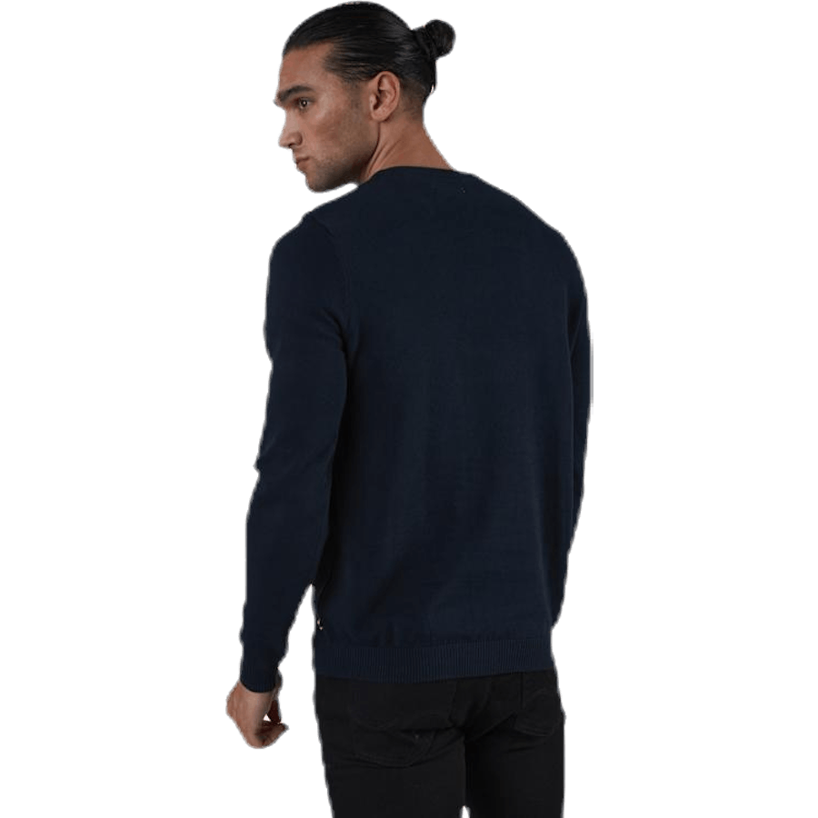 Maglia girocollo Basic Blu