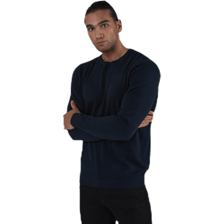 Maglia girocollo Basic Blu