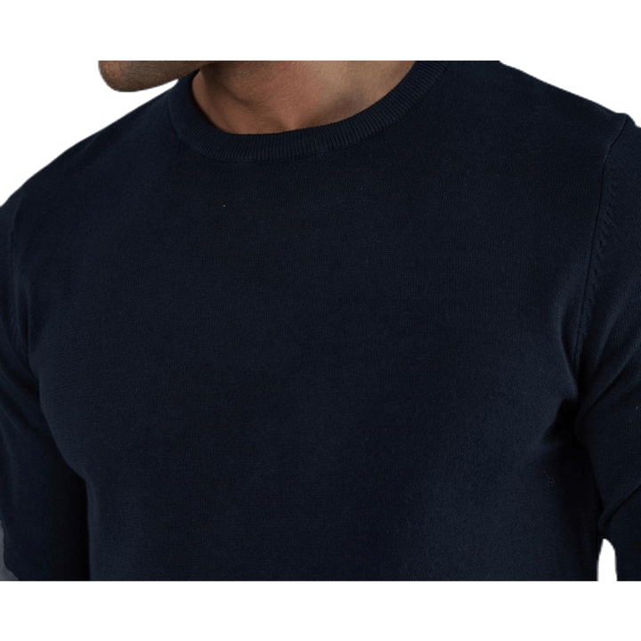 Maglia girocollo Basic Blu