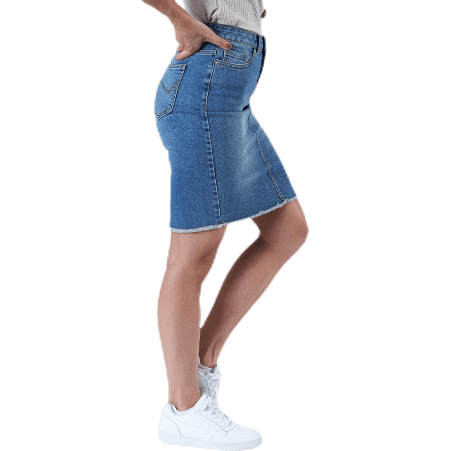 Eliza Reg Rawedgeskirt Blau