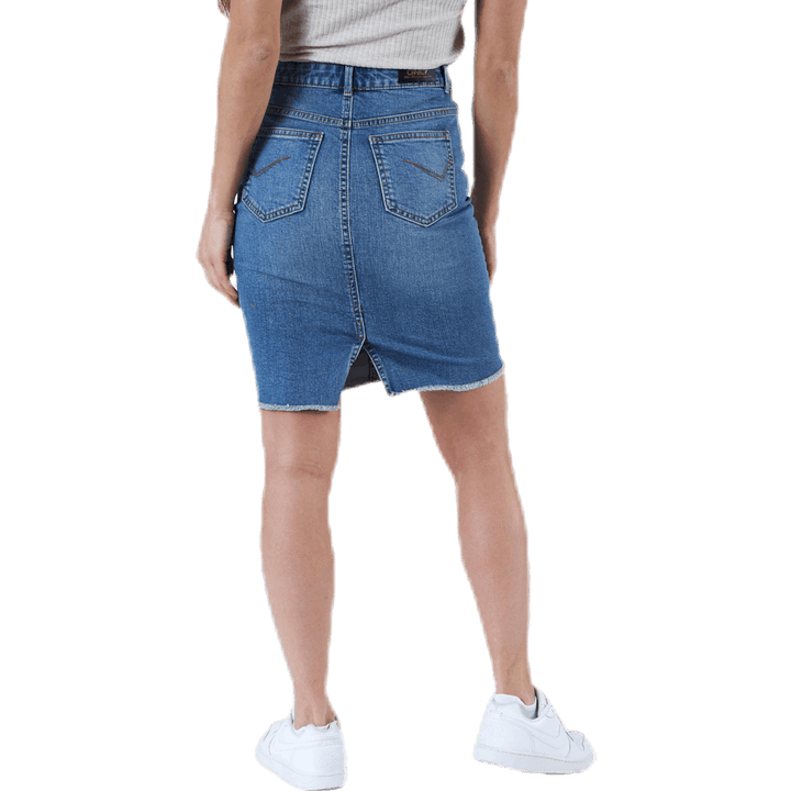 Eliza Reg Rawedgeskirt Blau
