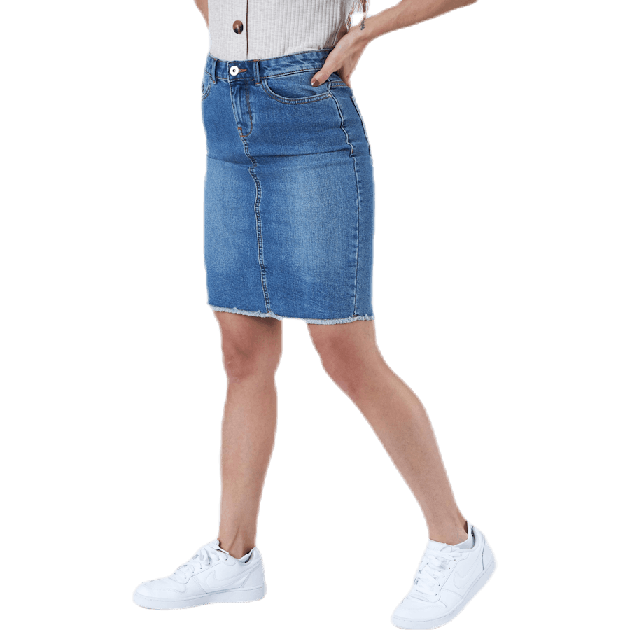 Eliza Reg Rawedgeskirt Blau
