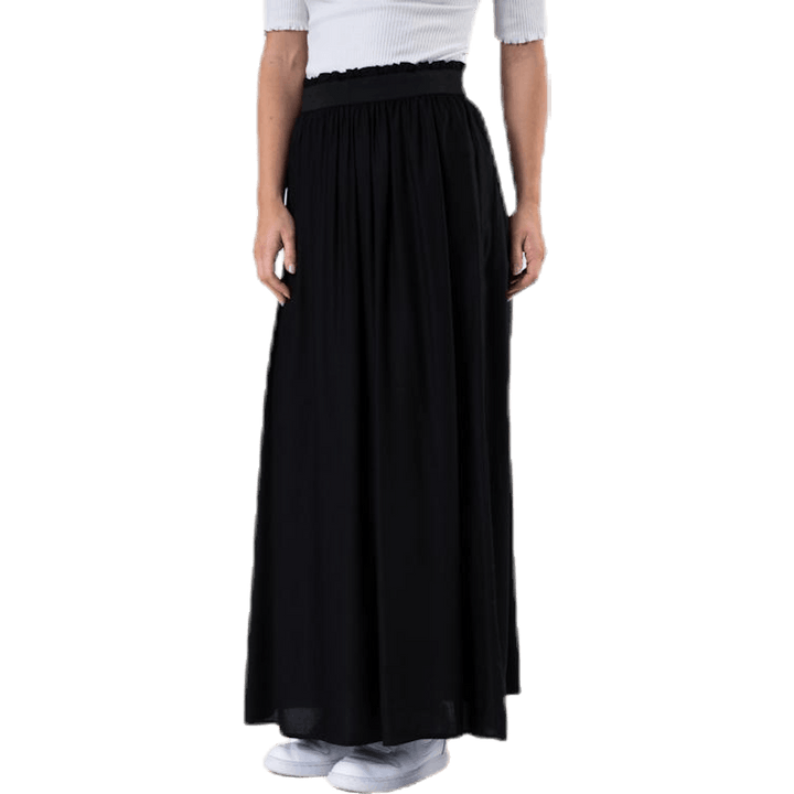 Venedig Paperbag Long Skirt Wvn Black