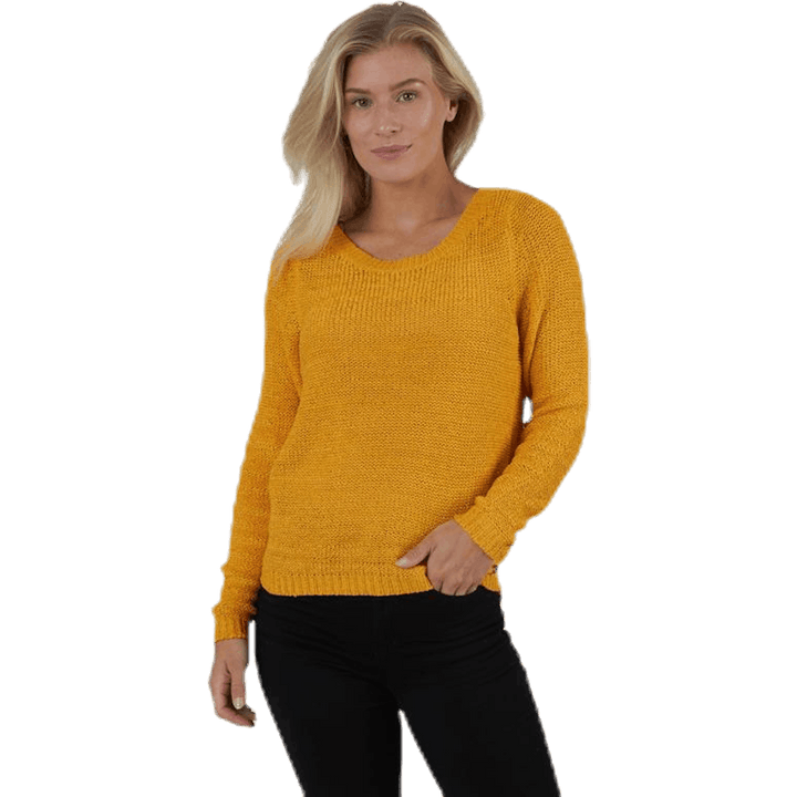 Geena Xo L/S Pullover Knt Yellow