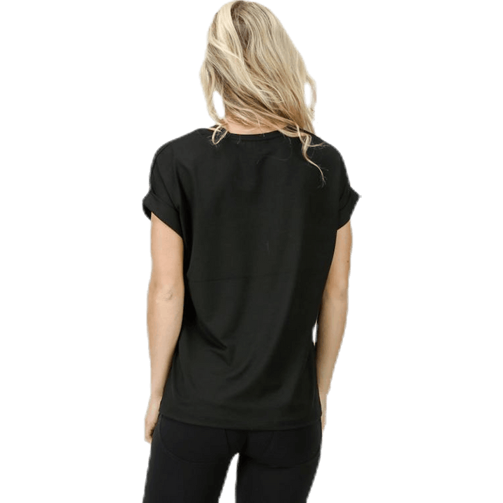 Haut col rond Aunt S/S pour enfant, noir
