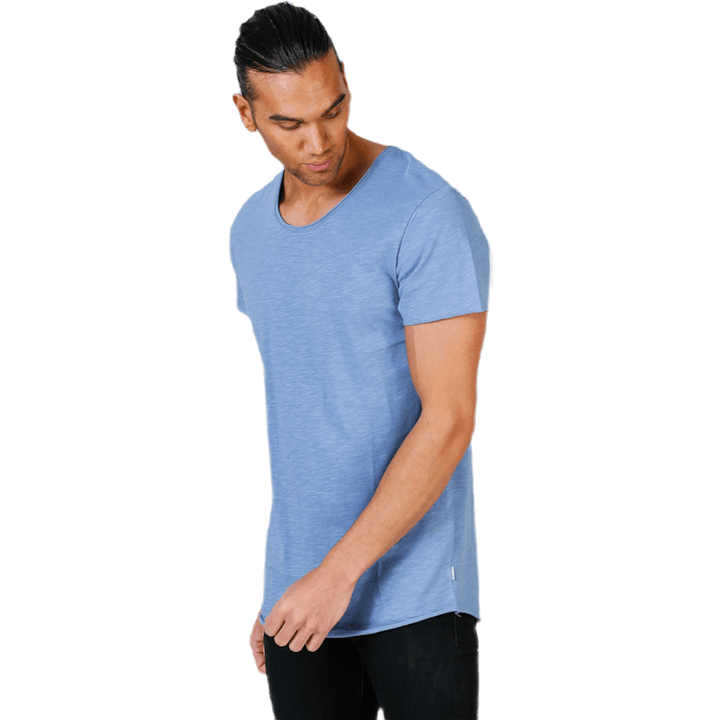 Bas Tee Ss U-Neck Blue