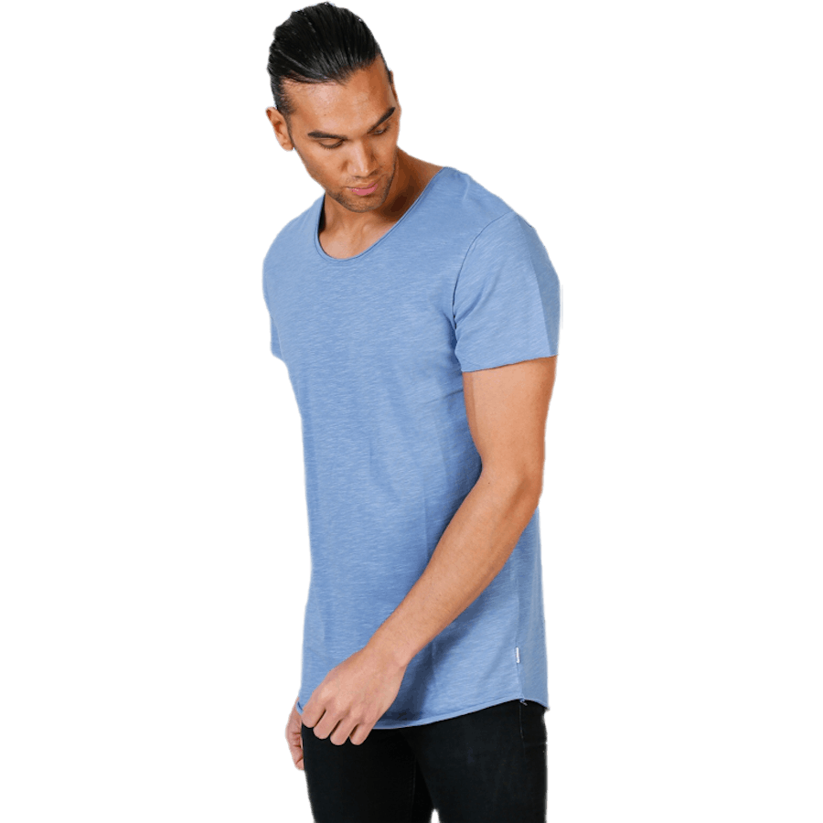 Bas Tee Ss U-Neck Blue
