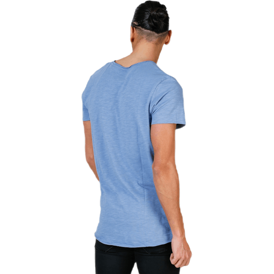 Bas Tee Ss U-Neck Blue