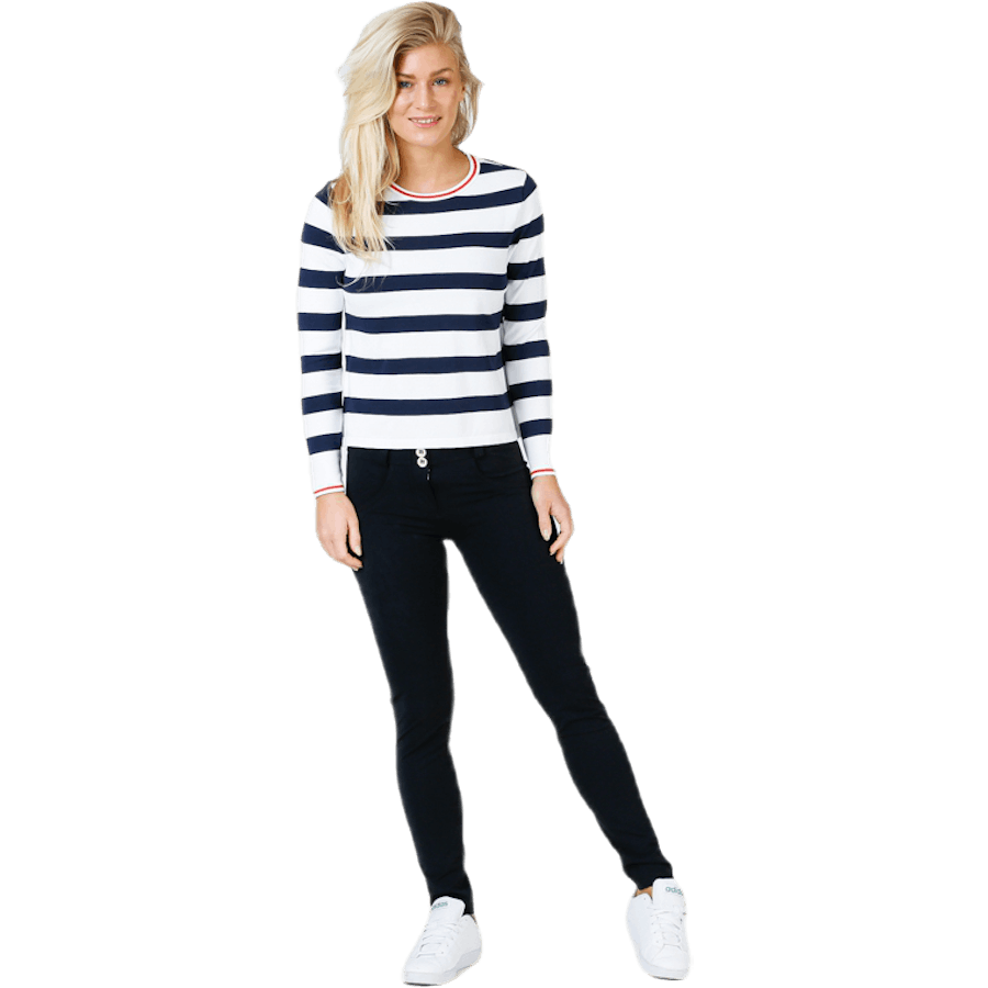 Suzana L/S Pullover Knt White
